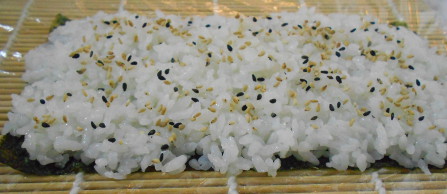 add the rice to the nora